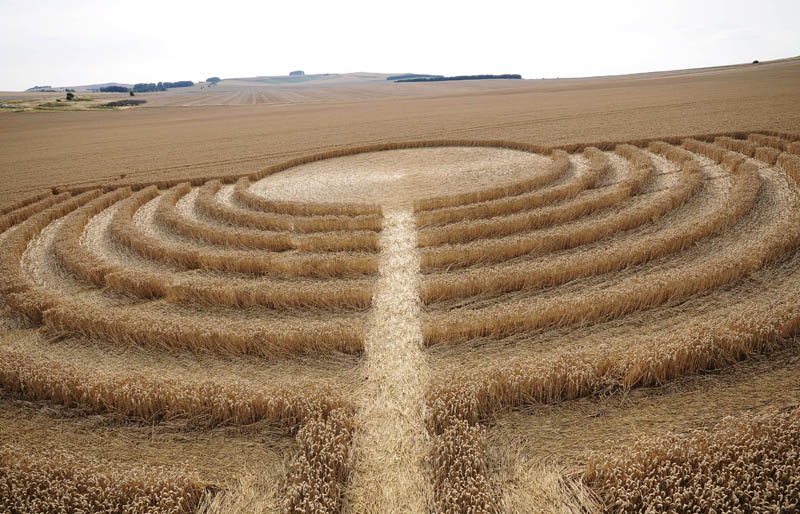 Northdowns, Wiltshire crop circle, aerial photo 53