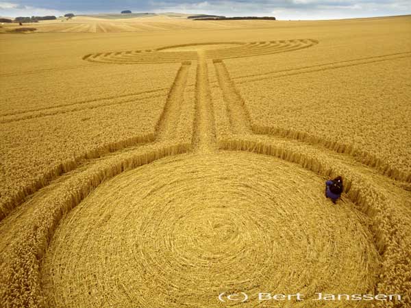 Northdowns, Wiltshire crop circle, aerial photo 39
