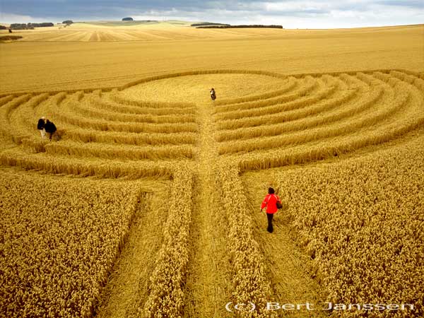 Northdowns, Wiltshire crop circle, aerial photo 40