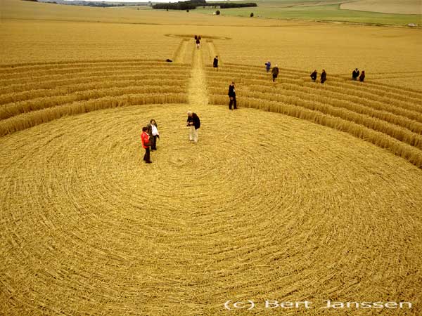 Northdowns, Wiltshire crop circle, aerial photo 41