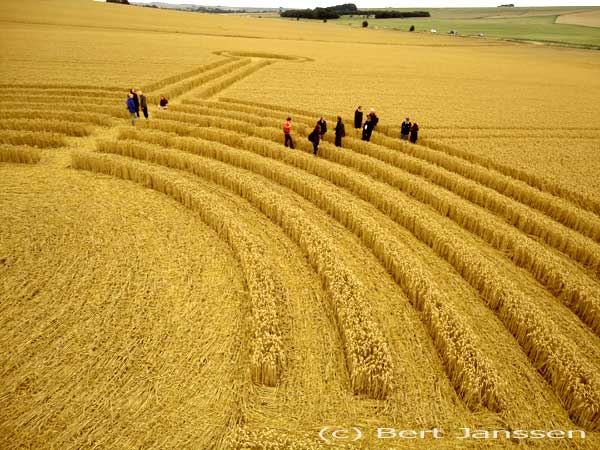 Northdowns, Wiltshire crop circle, aerial photo 42