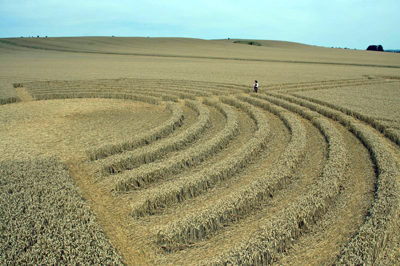 Northdowns, Wiltshire crop circle, aerial photo 38