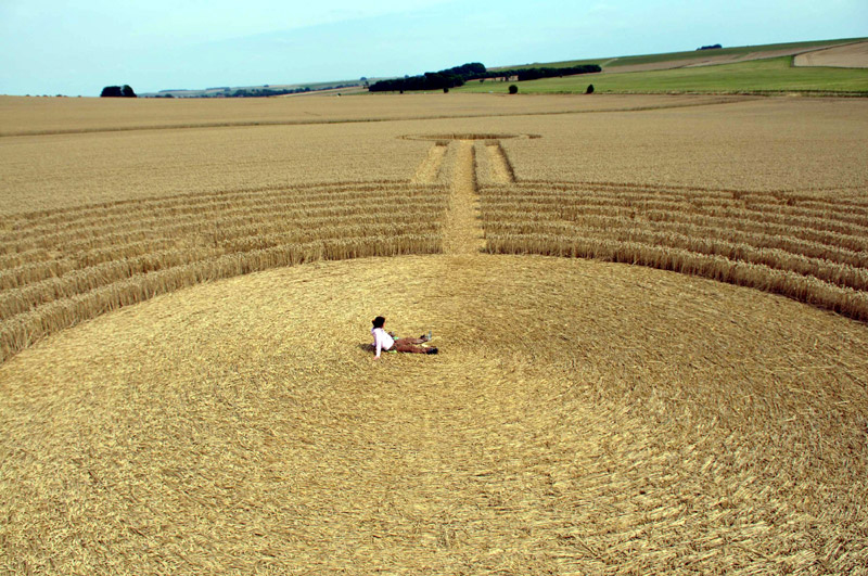 Northdowns, Wiltshire crop circle, aerial photo 36