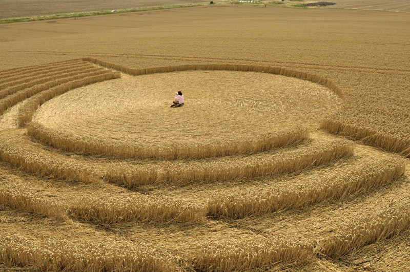 Northdowns, Wiltshire crop circle, aerial photo 37