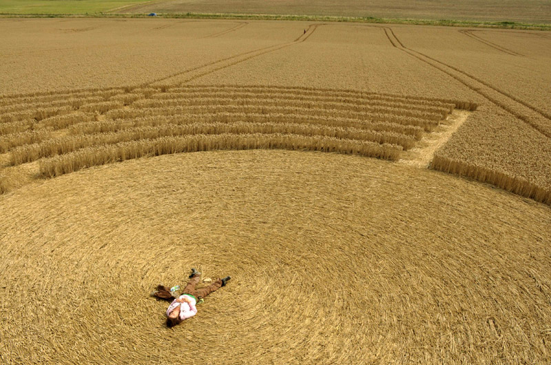 Northdowns, Wiltshire crop circle, aerial photo 35
