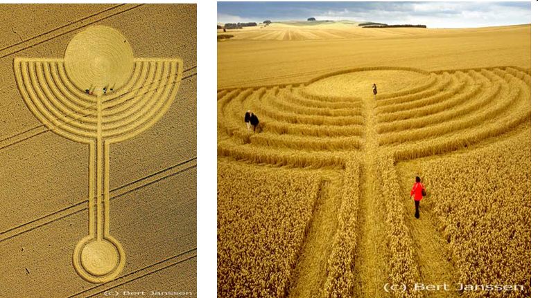 Northdowns, Wiltshire crop circle, aerial photo 12