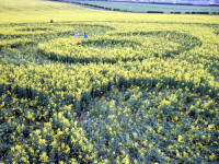 Old Sarum, Wiltshire crop circle, aerial photo 69
