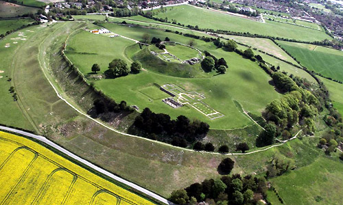 Old Sarum, Wiltshire crop circle, aerial photo 5