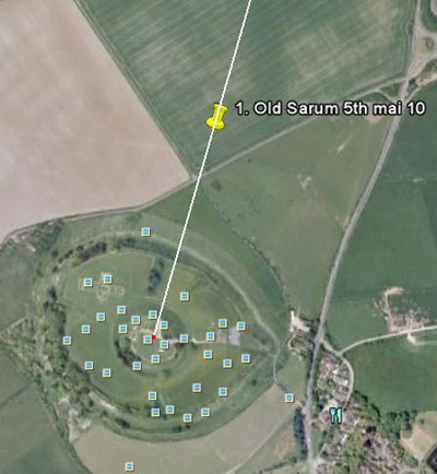 Old Sarum, Wiltshire crop circle, aerial photo 37