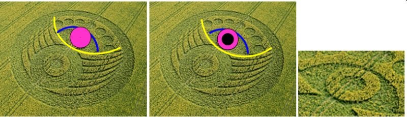 Old Sarum, Wiltshire crop circle, aerial photo 23