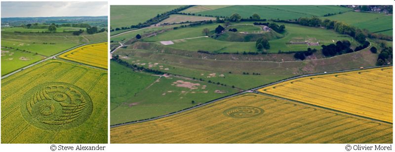 Old Sarum, Wiltshire crop circle, aerial photo 28