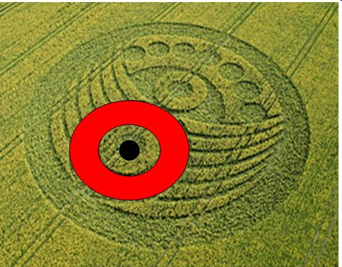 Old Sarum, Wiltshire crop circle, aerial photo 16