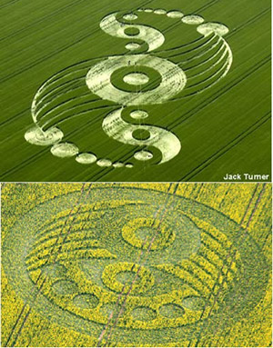 Old Sarum, Wiltshire crop circle, aerial photo 40