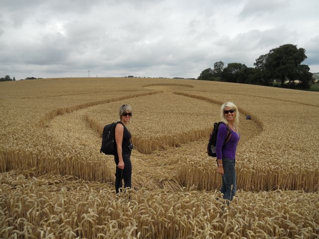 Pewsey Wharf, Wiltshire crop circle, aerial photo 6