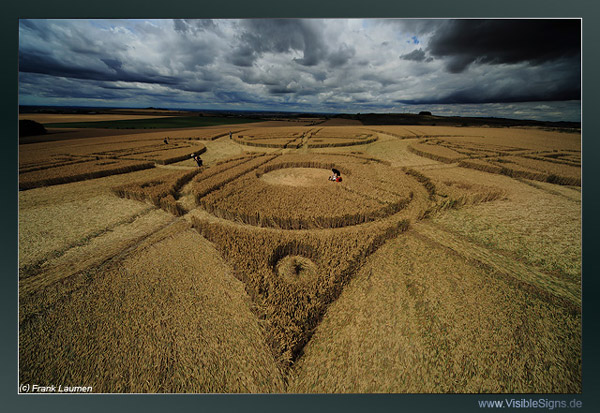 Roundway Hill, Wiltshire crop circle, aerial photo 61
