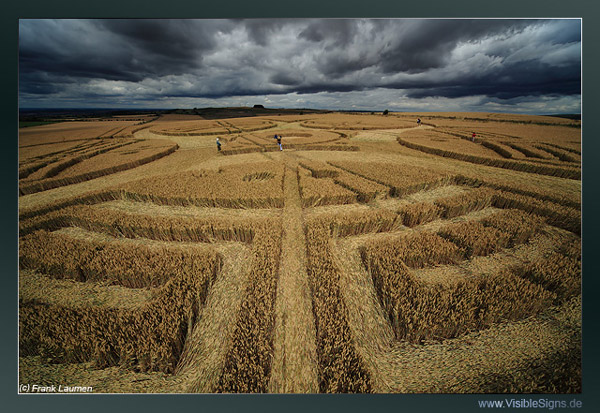 Roundway Hill, Wiltshire crop circle, aerial photo 60
