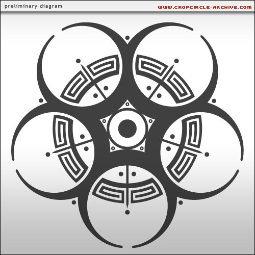 Roundway Hill, Wiltshire crop circle, aerial photo 25