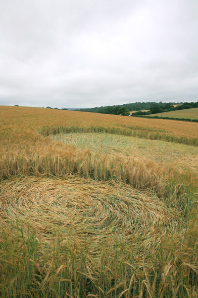 Sandy Lane, Hampshire crop circle, aerial photo 6