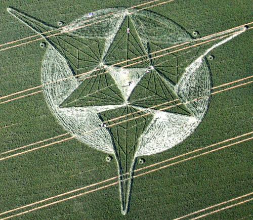 Savernake Forest, Wiltshire crop circle, aerial photo 7