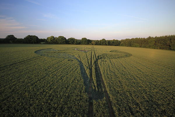 Savernake Forest, Wiltshire crop circle, aerial photo 63