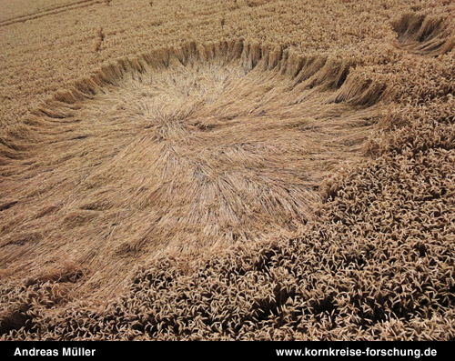 Silbury, Wiltshire crop circle, aerial photo 6