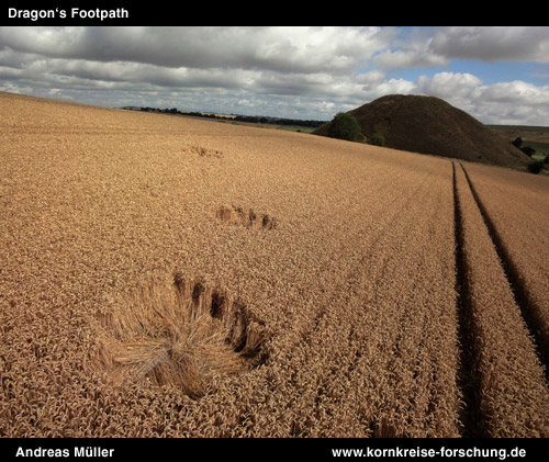 Silbury, Wiltshire crop circle, aerial photo 2