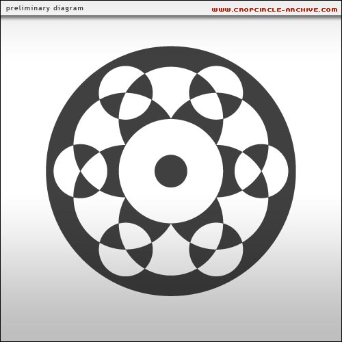 Silbury Hill, Wiltshire crop circle, aerial photo 19