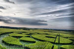 Silbury Hill, Wiltshire crop circle, aerial photo 72