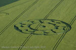 Silbury Hill, Wiltshire crop circle, aerial photo 58