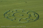 Silbury Hill, Wiltshire crop circle, aerial photo 60
