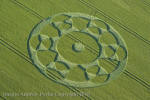 Silbury Hill, Wiltshire crop circle, aerial photo 55