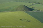 Silbury Hill, Wiltshire crop circle, aerial photo 61