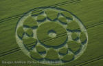 Silbury Hill, Wiltshire crop circle, aerial photo 57