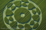 Silbury Hill, Wiltshire crop circle, aerial photo 56