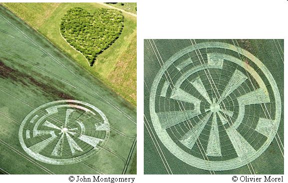 Vale of Pewsey, Wiltshire crop circle, aerial photo 33