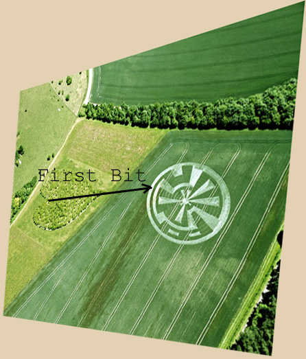 Vale of Pewsey, Wiltshire crop circle, aerial photo 15