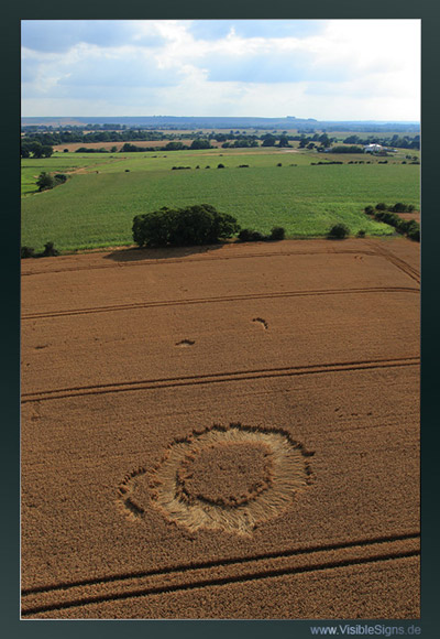 Stanton St. Bernard (2), Wiltshire crop circle, aerial photo 4