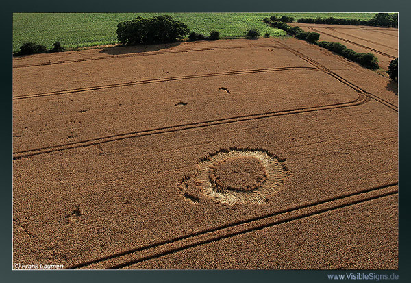 Stanton St. Bernard (2), Wiltshire crop circle, aerial photo 3