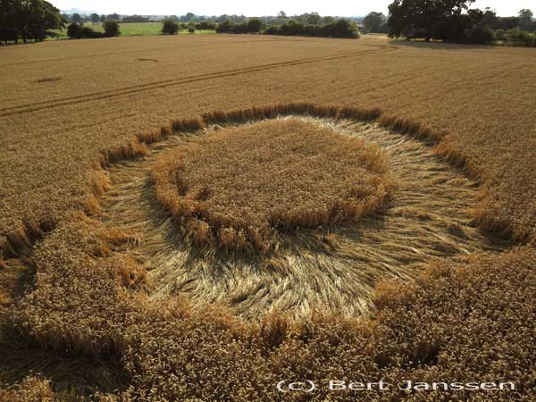 Stanton St. Bernard (2), Wiltshire crop circle, aerial photo 8