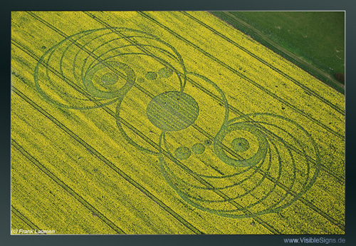 Stonehenge, Wiltshire crop circle, aerial photo 6
