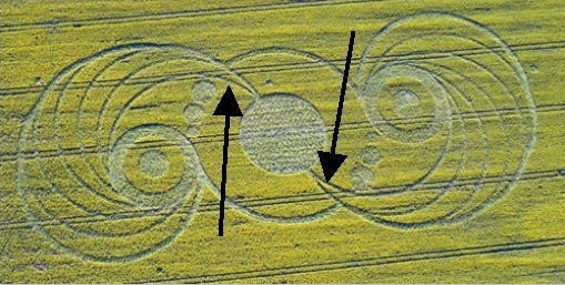 Stonehenge, Wiltshire crop circle, aerial photo 27