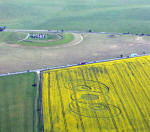 Stonehenge, Wiltshire crop circle, aerial photo 56
