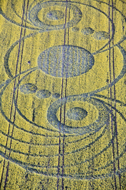 Stonehenge, Wiltshire crop circle, aerial photo 46