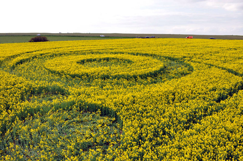 Stonehenge, Wiltshire crop circle, aerial photo 71