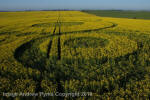 Stonehenge, Wiltshire crop circle, aerial photo 76