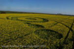 Stonehenge, Wiltshire crop circle, aerial photo 82