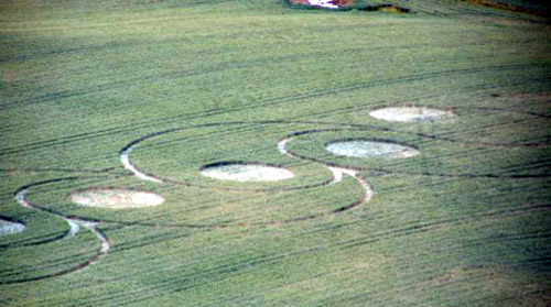 Sutton Bank, Yorkshire crop circle, aerial photo 6