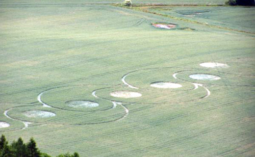 Sutton Bank, Yorkshire crop circle, aerial photo 5