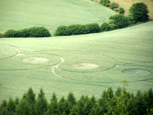 Sutton Bank, Yorkshire crop circle, aerial photo 7