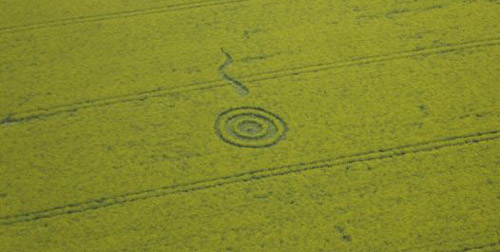 Westwoods, Wiltshire crop circle, aerial photo 7